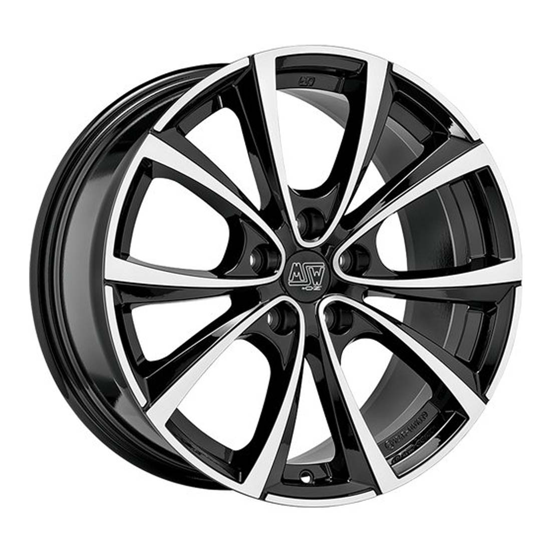 MSW MSW 27 T 9,5x19 ET40 5x120 (GLOSS BLACK FULL POLISHED)